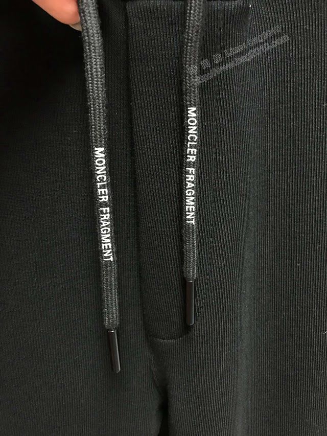 Moncler男裝 2020新款立體剪裁衛褲 Moncler黑色休閒男士長褲  tzy2545